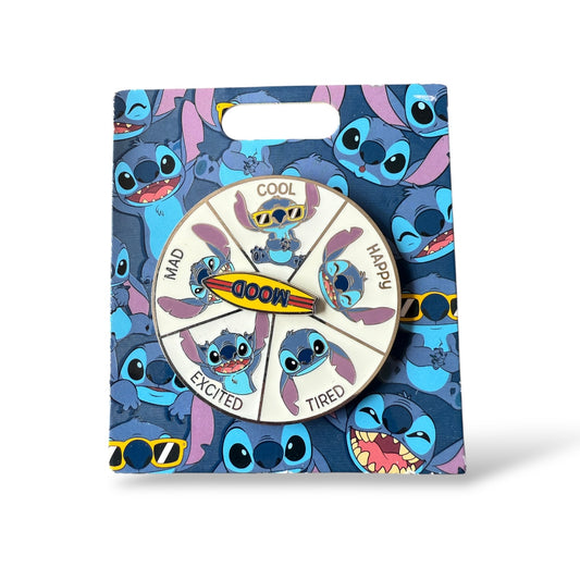 Disney Store Flair Stitch Mood Spinner Pin