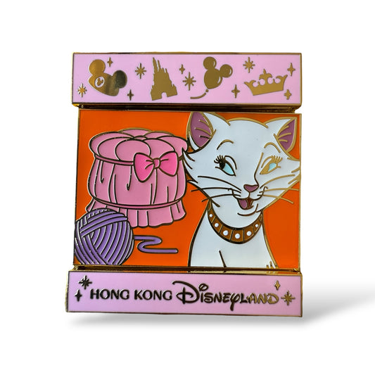 HKDL Flipping Slide The Aristocats Pin
