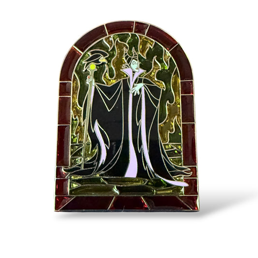 Disney Shopping Stained Glass Maleficent and Diablo Pin