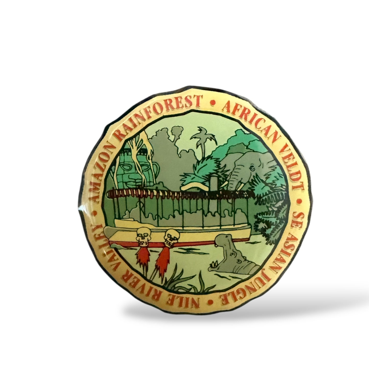 WDW Adventureland Safari Hippos Jungle Cruise Pin