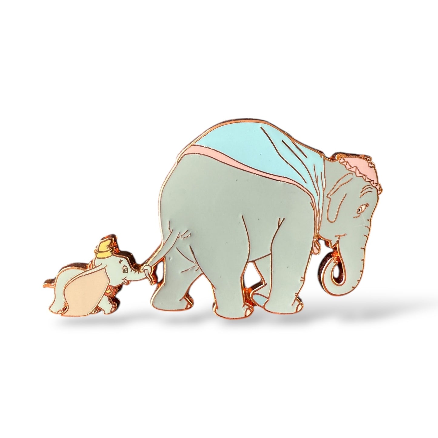 Acme Family Portrait Dumbo with Mother Rose Gold Metal Pin
