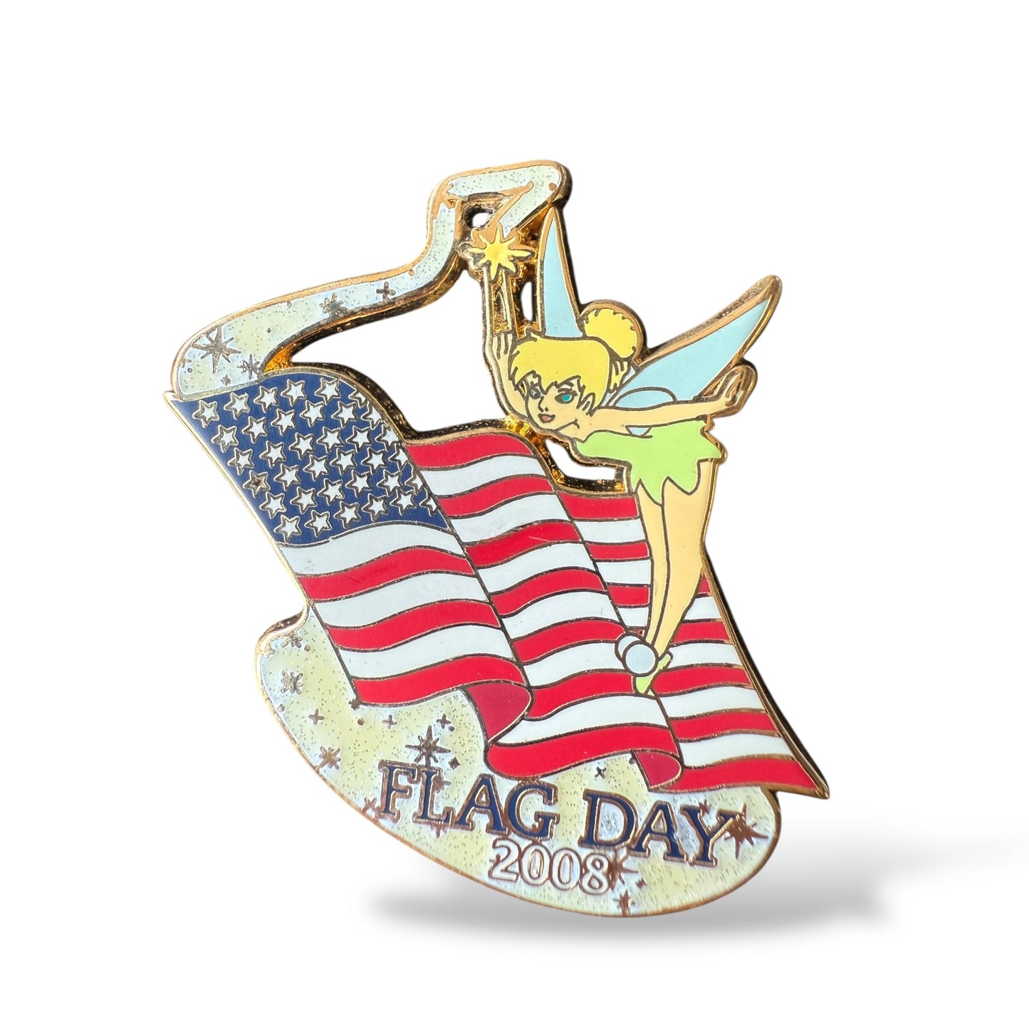 Disney Parks Flag Day 2008 Tinker Bell Pin