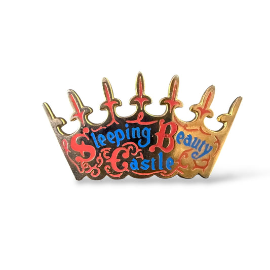 Disney Catalog Disneyland 50th Anniversary Fantasyland Set Sleeping Beauty Castle Crown Pin