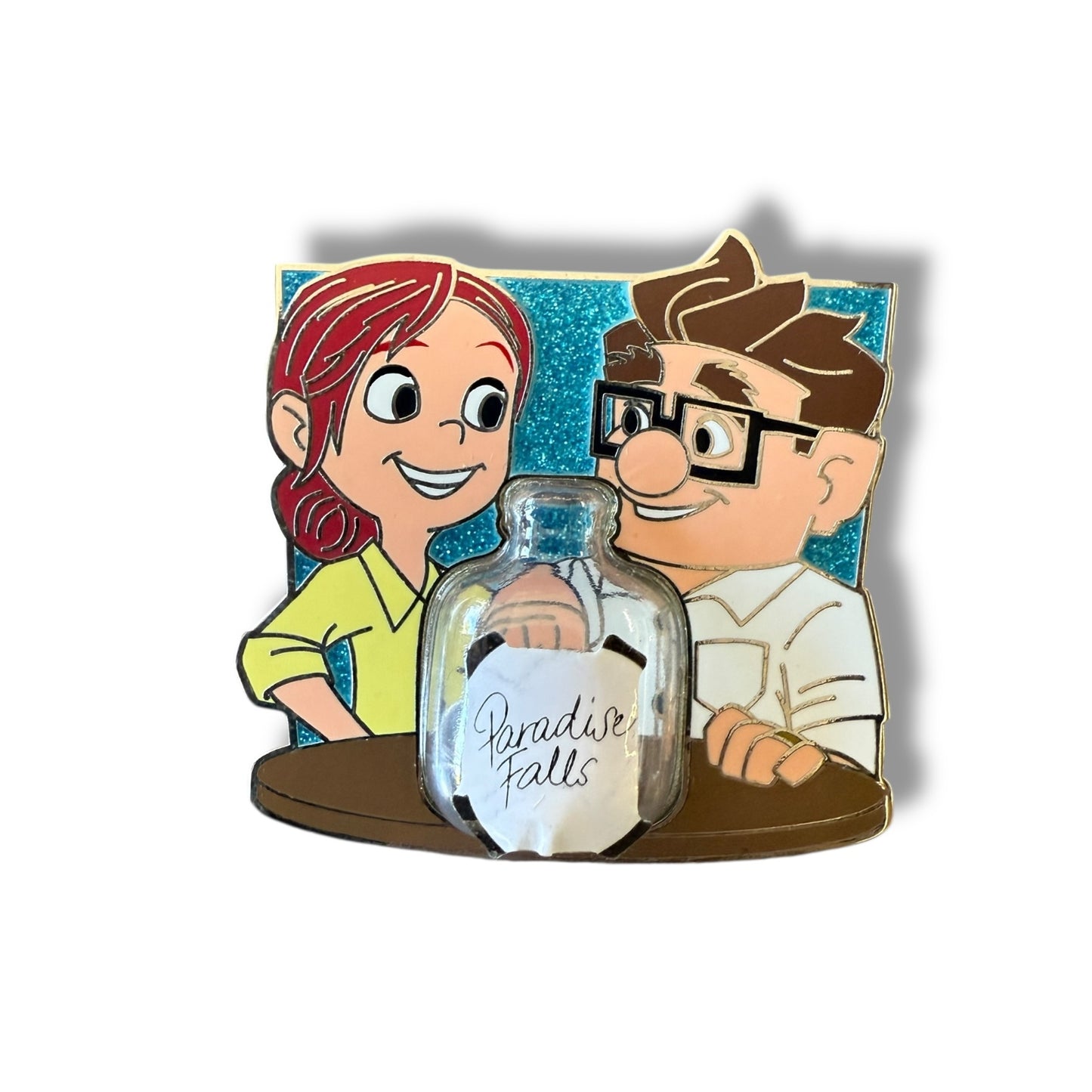Disney Parks Pixar's Up 10th Anniversary Carl and Ellie Paradise Falls Money Jar Pin
