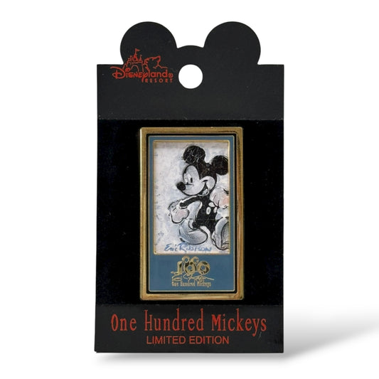 DLR One Hundred Mickeys Skippin' Out Black & White Pin