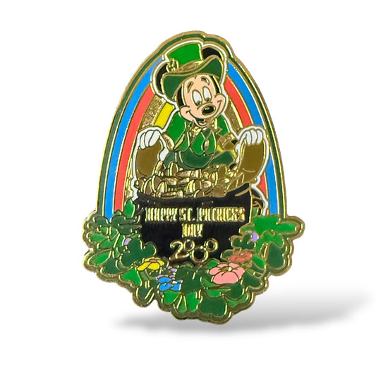 WDW Happy Saint Patrick's Day 2000 Mickey Mouse Leprechaun Pin