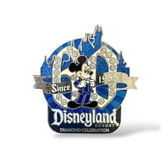 DLR 60th Anniversary Diamond Celebration Event Mickey Mouse Logo Pin