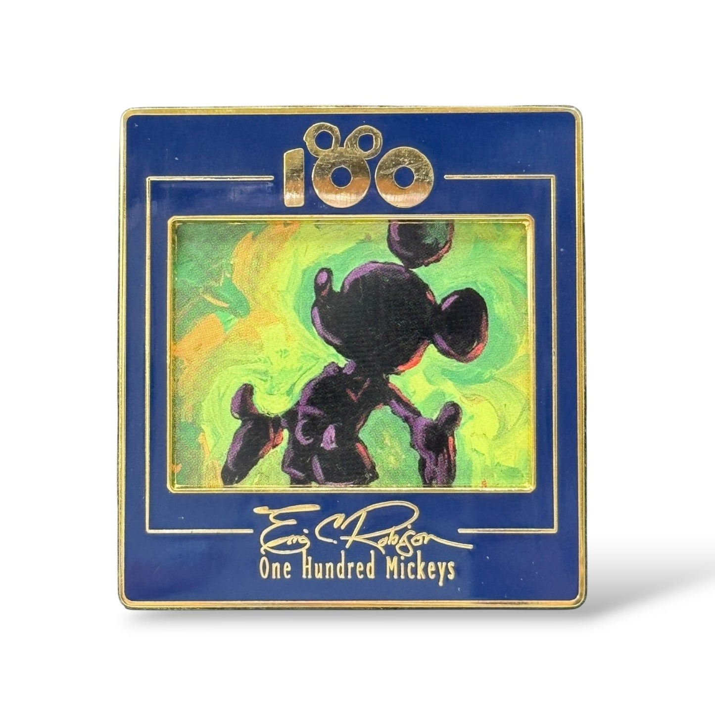 DLR One Hundred Mickeys Silhouette on Green Pin