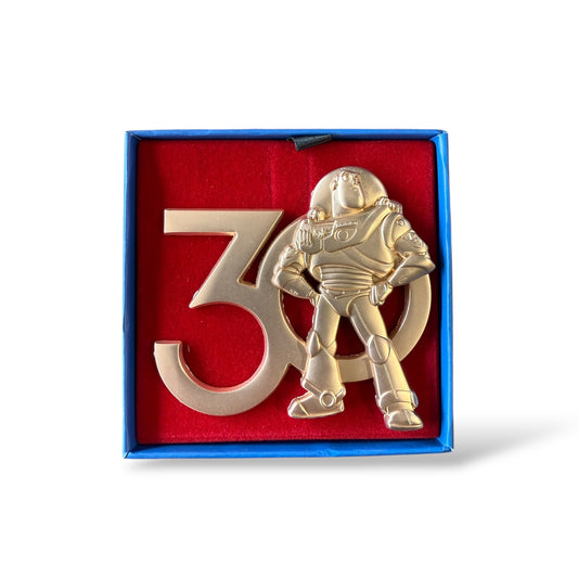 DLRP Toy Story 30 Years and Beyond Buzz Lightyear in Front of Number 30 Pin