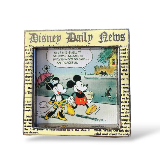 WDW Minnie & Mickey Disney Daily News Comic Strip #1 Pin