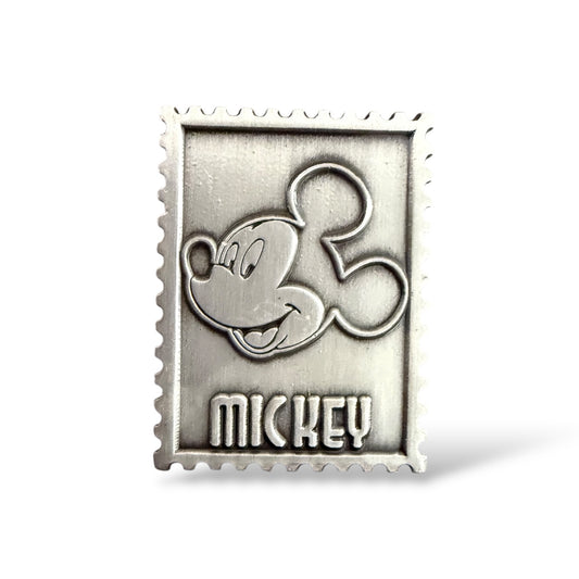DEC Pewter Stamp Mickey Pin