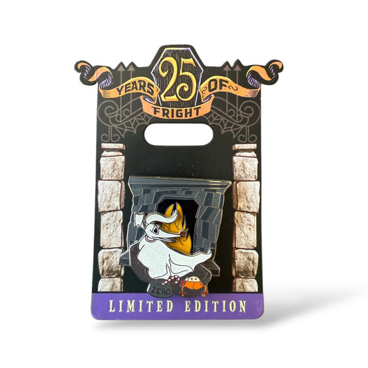 Disney Parks 25 Years of Fright Nightmare Before Christmas Zero Pin