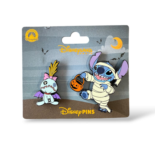 DLRP Halloween 2025 Stitch and Scrump Pin Set