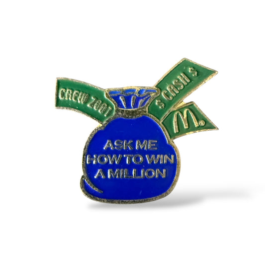 McDonald's Who Wants To Be A Millionaire Crew 2001 Pin