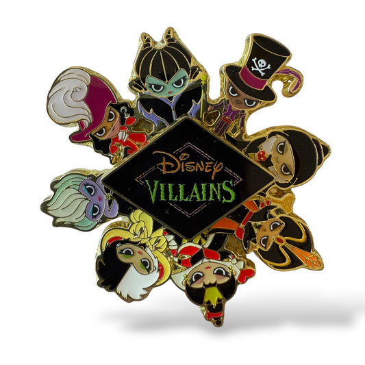 SDR Cutie Characters Spinner Disney Villains Pin