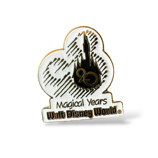 WDW Mickey & Castle 20 Magical Years Pin