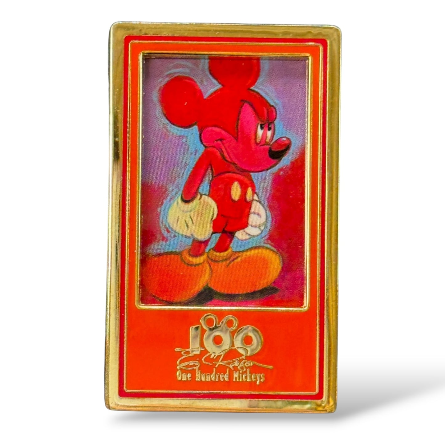 DLR One Hundred Mickeys Red Rage Pin