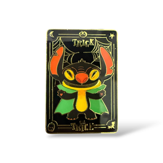 HKDL Halloween Trick or Trick Stitch Mystery Green Cape Pin
