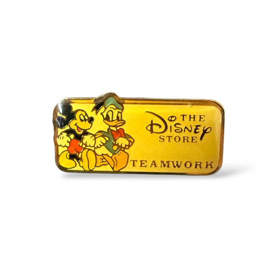 DEC Mickey and Donald Disney Store Teamwork Award Pin