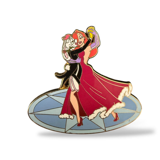 Disney Auctions Roger and Jessica Rabbit Dancing Ballroom Dancing Pin