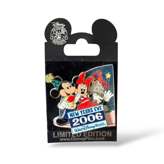 WDW New Year's Eve 2006 Mickey and Minnie Mouse Pin