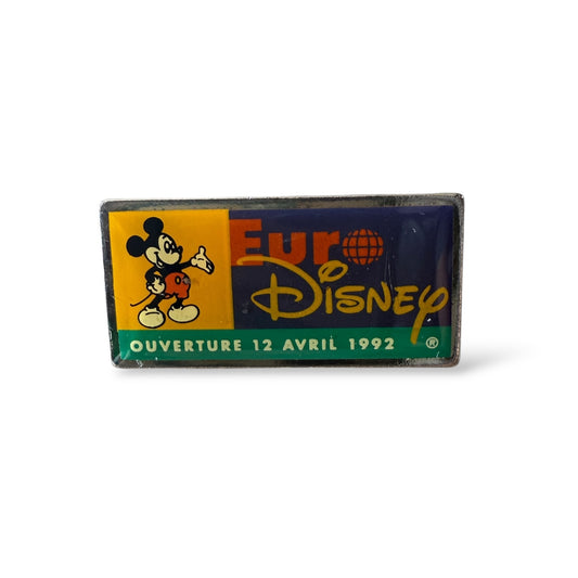 Euro Disney Opening Day Mickey Pin