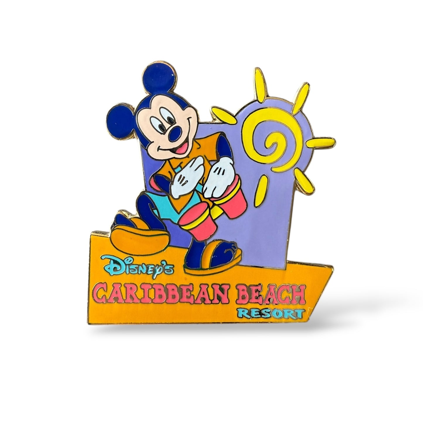WDW Disney's Caribbean Beach Resort Mickey Playing the Bongos Pin