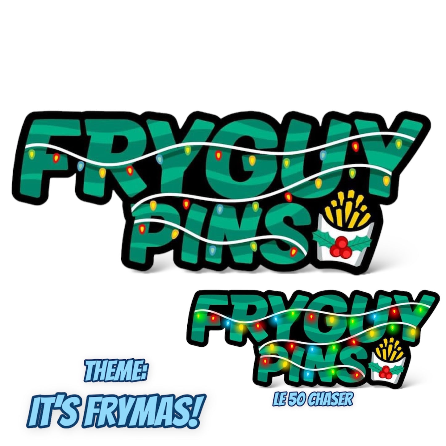 FryGuy Logo It's Frymas pin