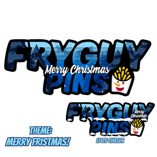 FryGuy Logo Merry Fristmas Pin