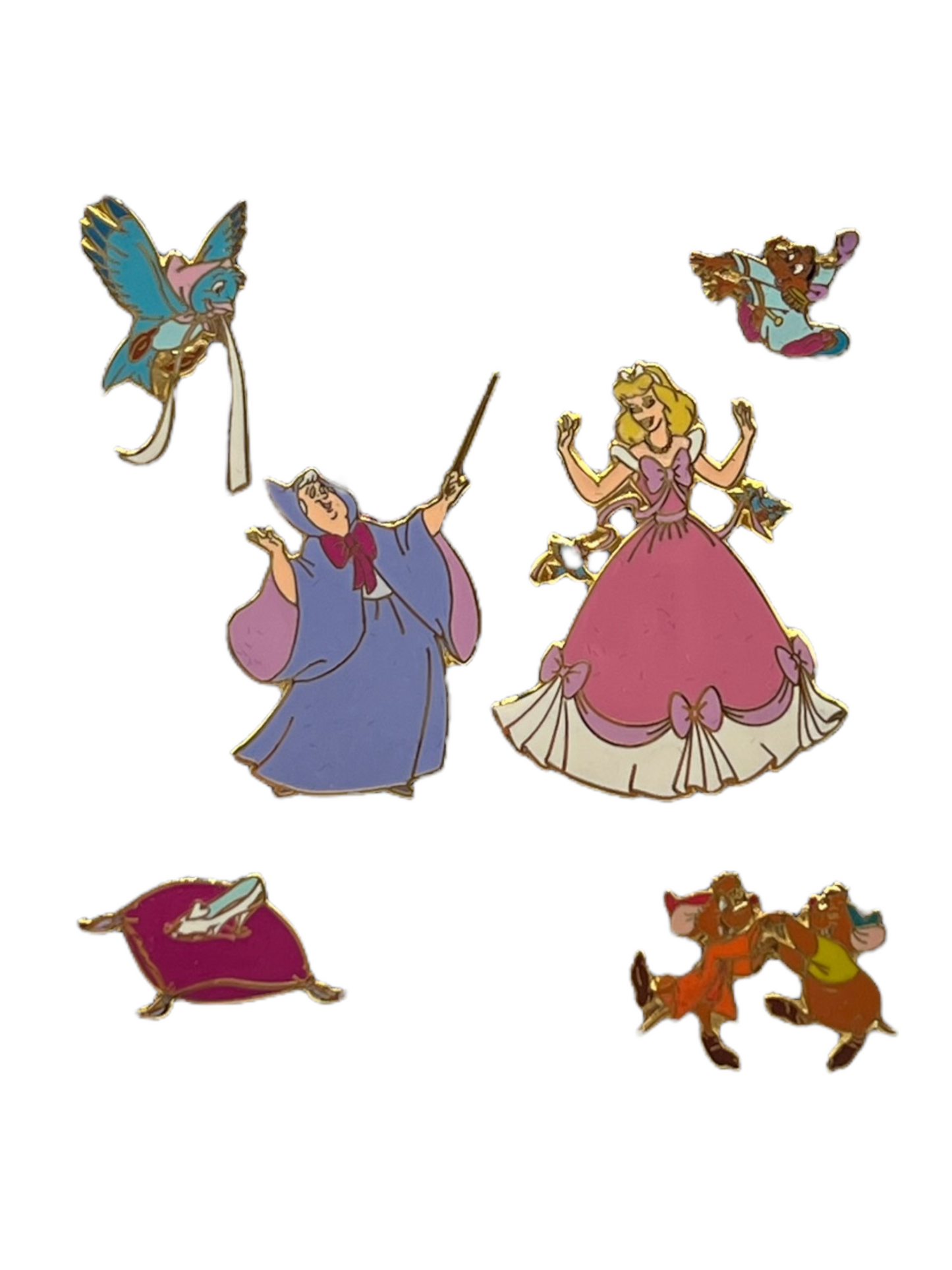 Cinderella Velvet Box 6 Pin Set