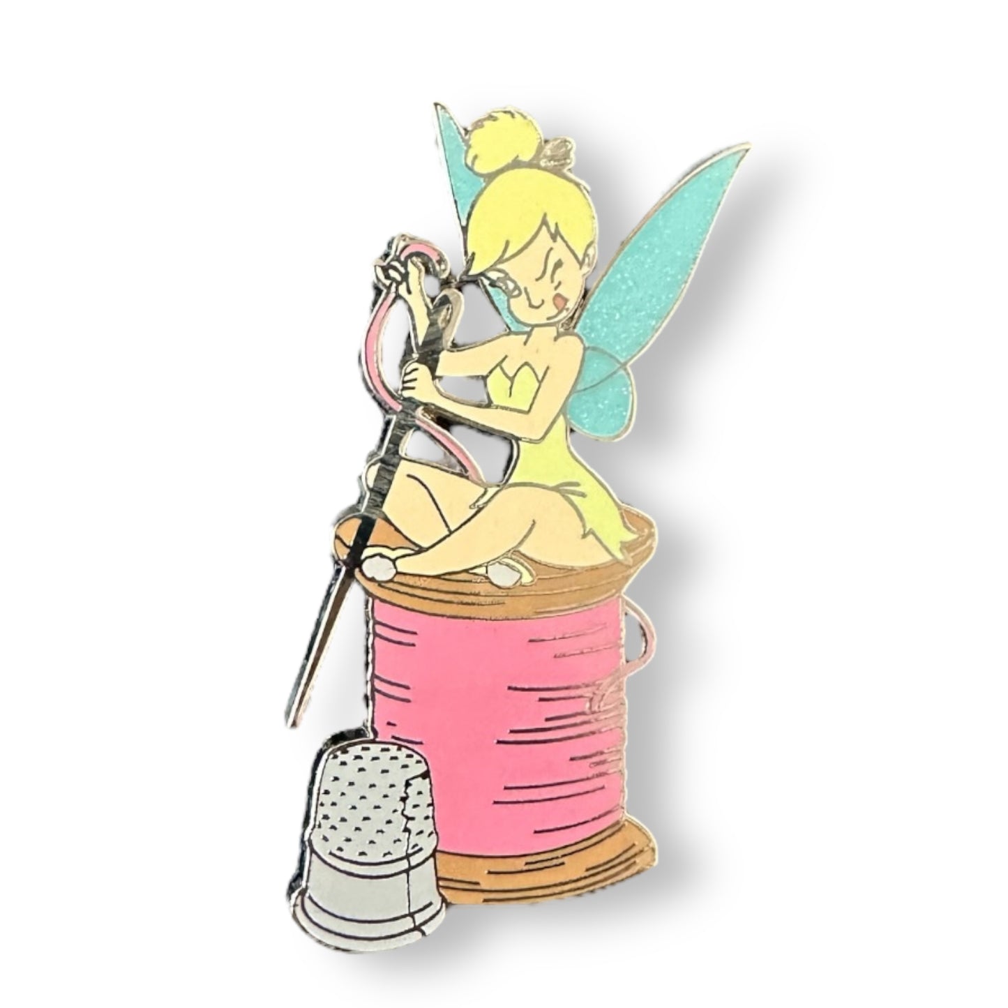 Disney Auctions Tinker Bell With Sewing Needle Pin