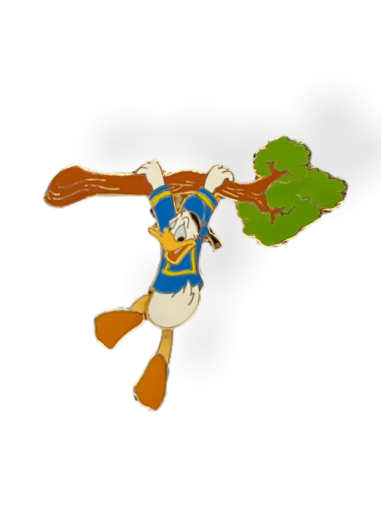 Disney Auctions Donald Hanging On Tree Limb Slider Pin