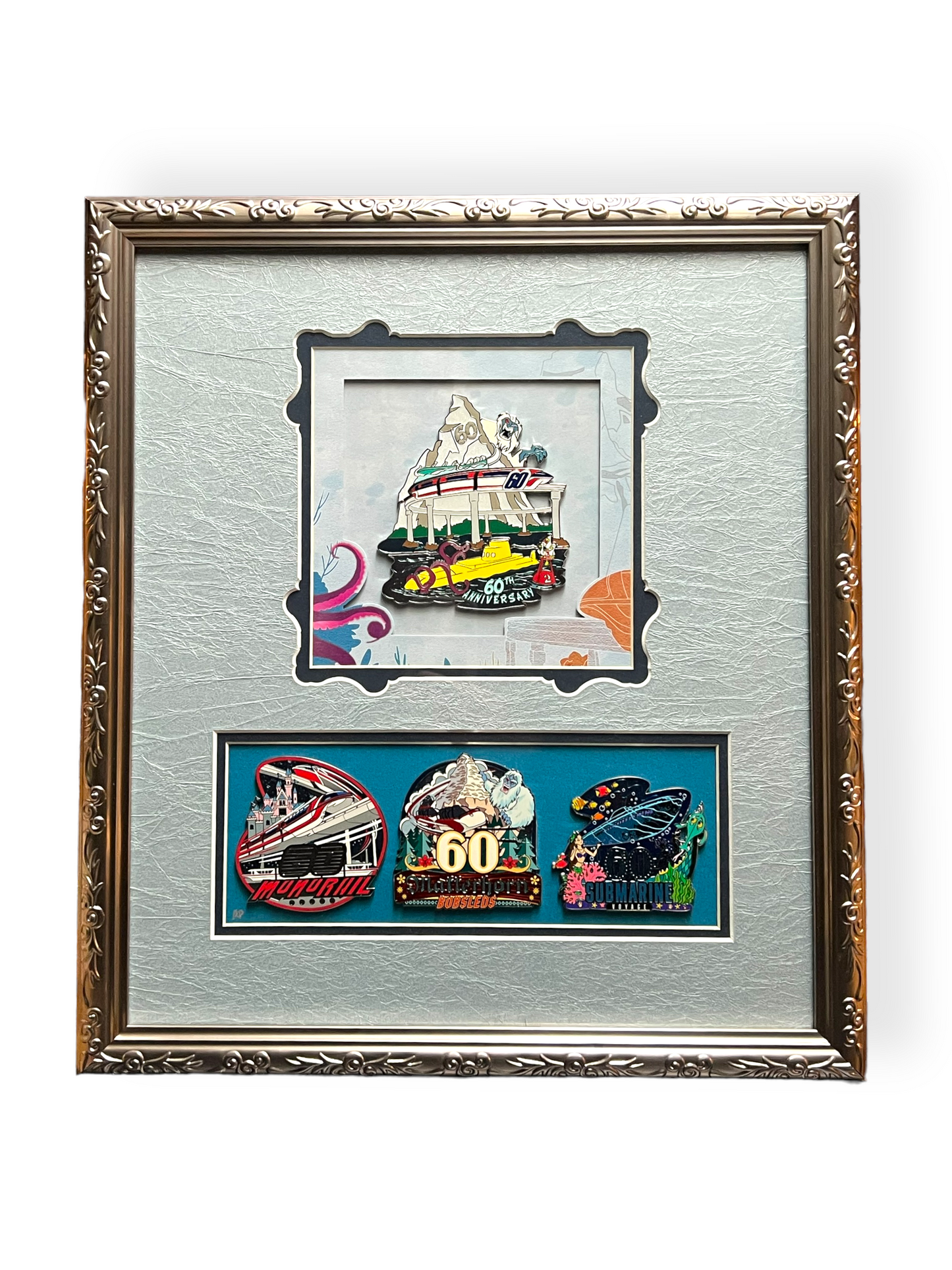 Artist Proof 60th Anniversary Fantasyland Attractions Pin Frame Set