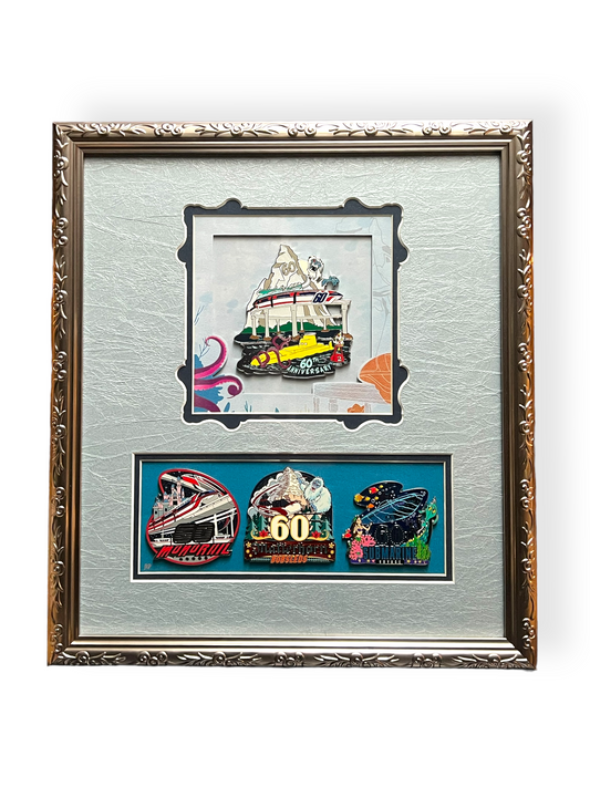 Artist Proof 60th Anniversary Fantasyland Attractions Pin Frame Set