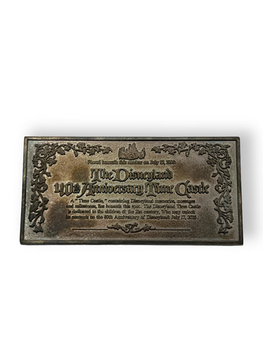 40th Anniversary Disneyland Park Time Capsule Jumbo Plaque