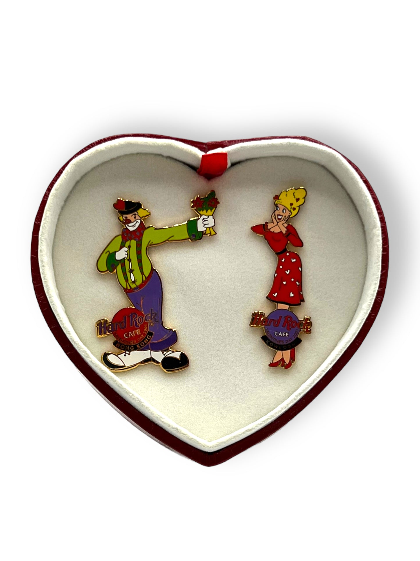 Hong Kong Hard Rock Cafe Clown Lovers 2 Pin Set