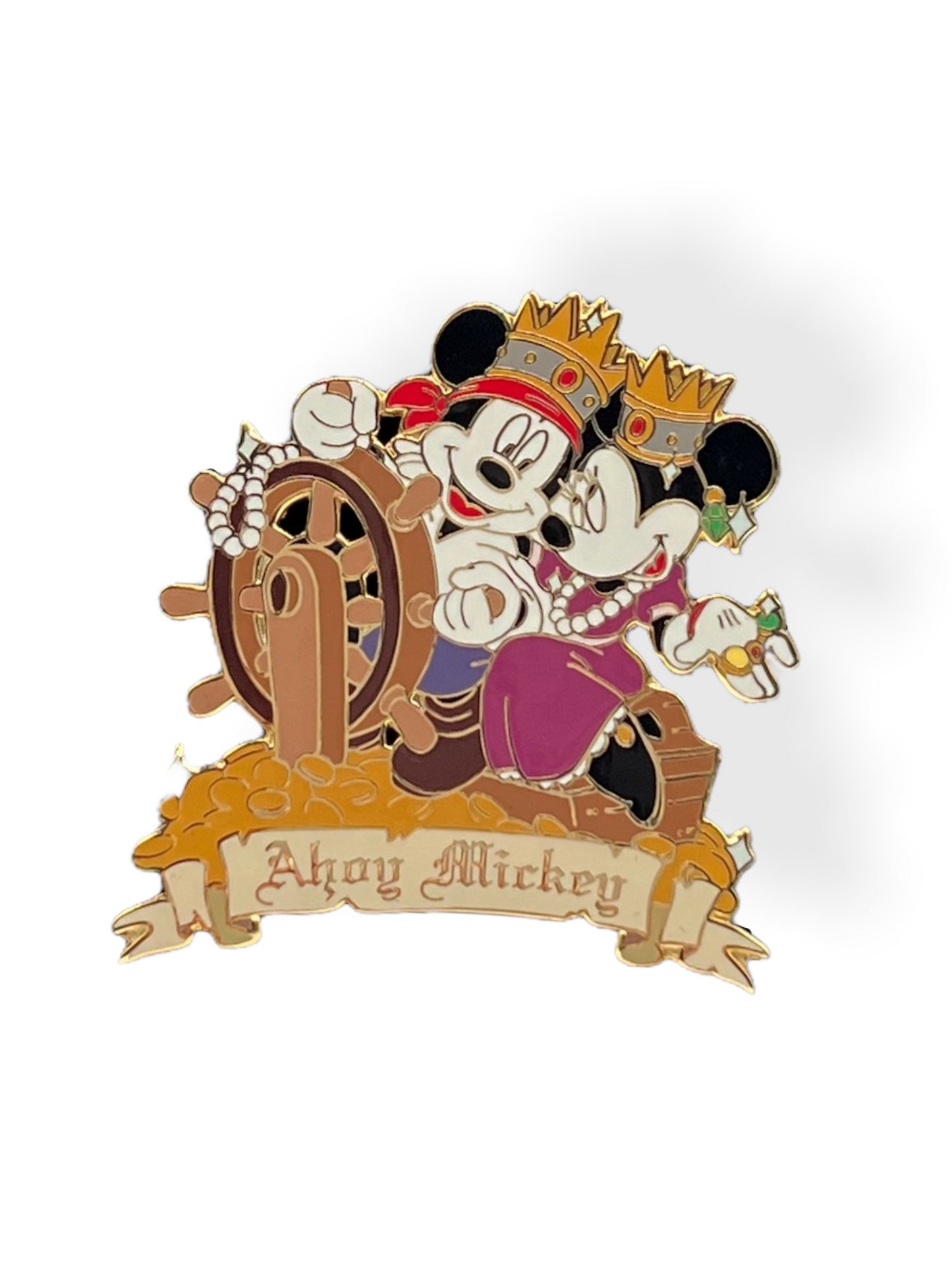 Disney Auctions Ahoy Mickey Pirate Mickey & Minnie Pin