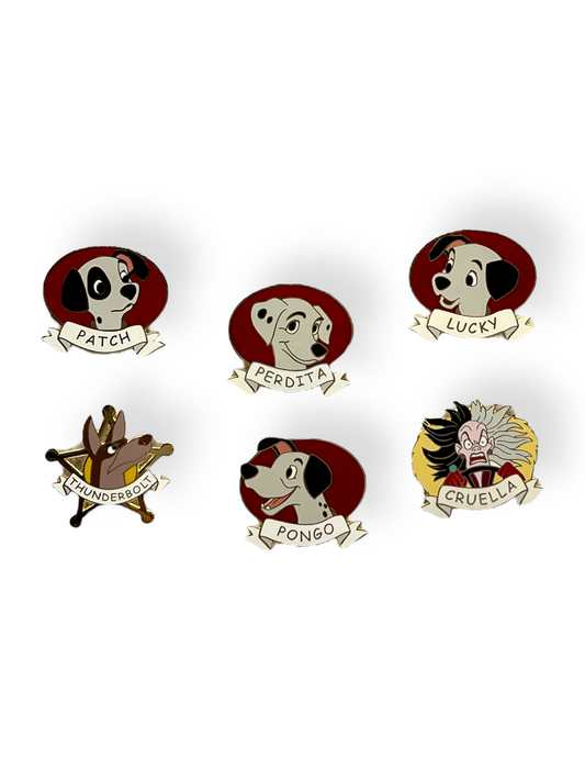 Disney Catalog 101 Dalmatians 6 Pin Set