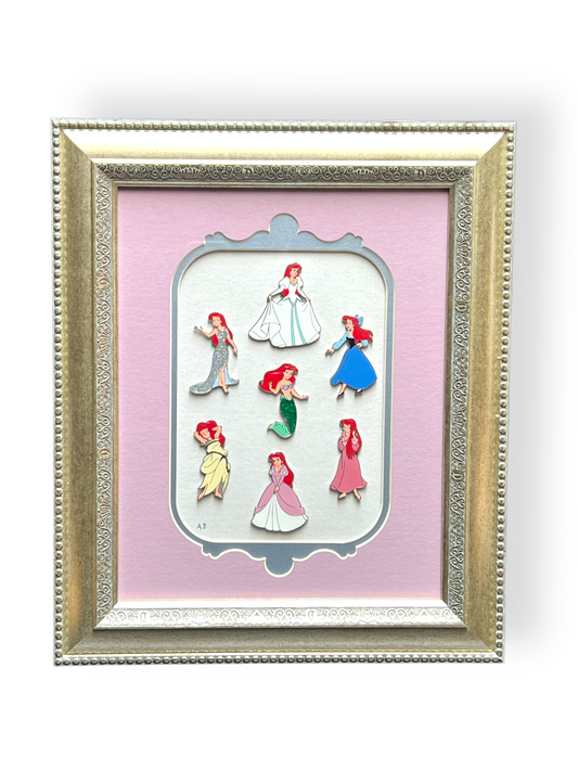 Artist Proof The Little Mermaid Dress Series Pin Frame Set
