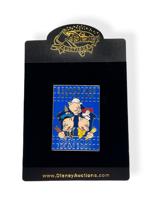 Disney Auctions Business Ads Three Little Pigs Construction Pin