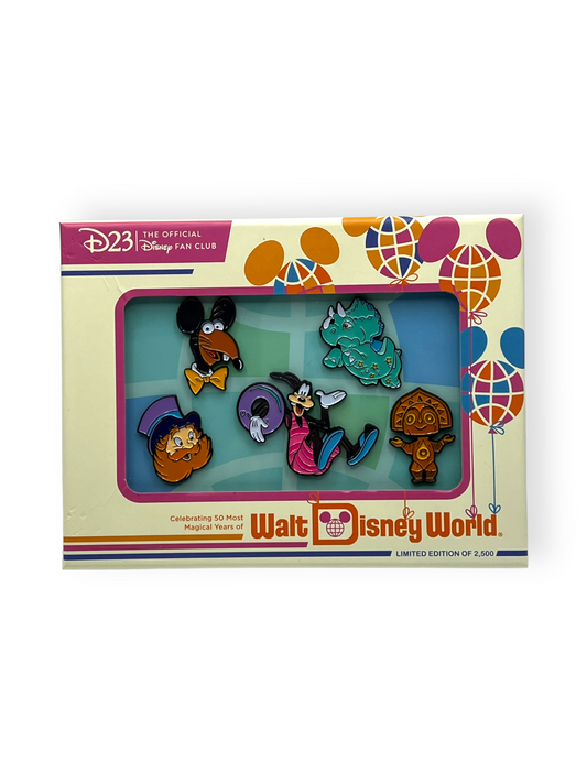 D23 Celebrating 50 Magical Year At Walt Disney World Pin Set