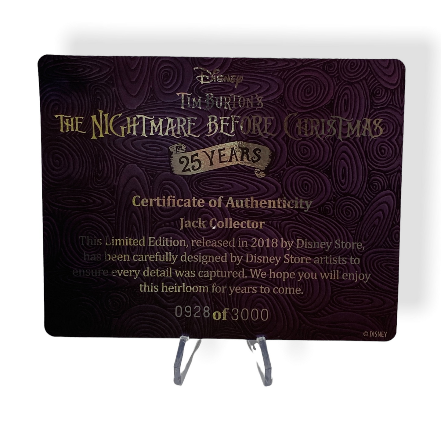 25th Anniversary Nightmare Before Christmas Jack Skellington Doll