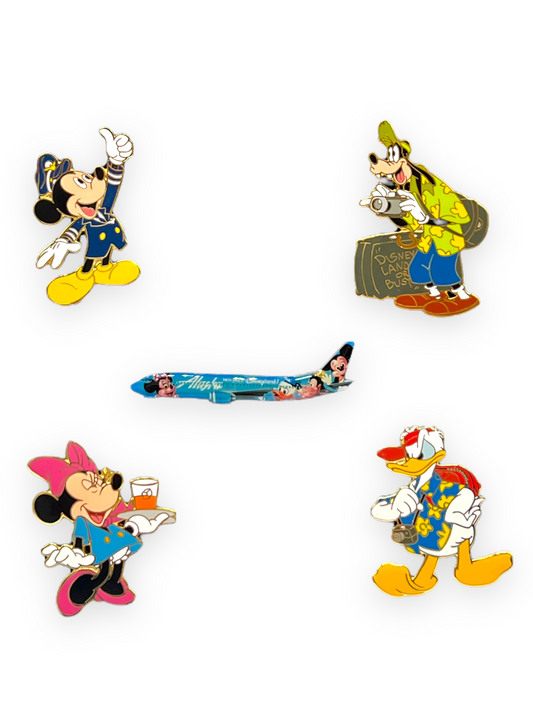 Spirit of Disneyland Alaska Airlines 5 Pin Set