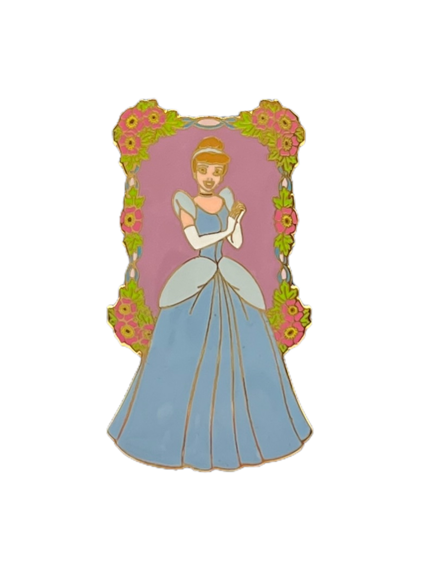 Disney Auctions Floral Frame Cinderella Pin