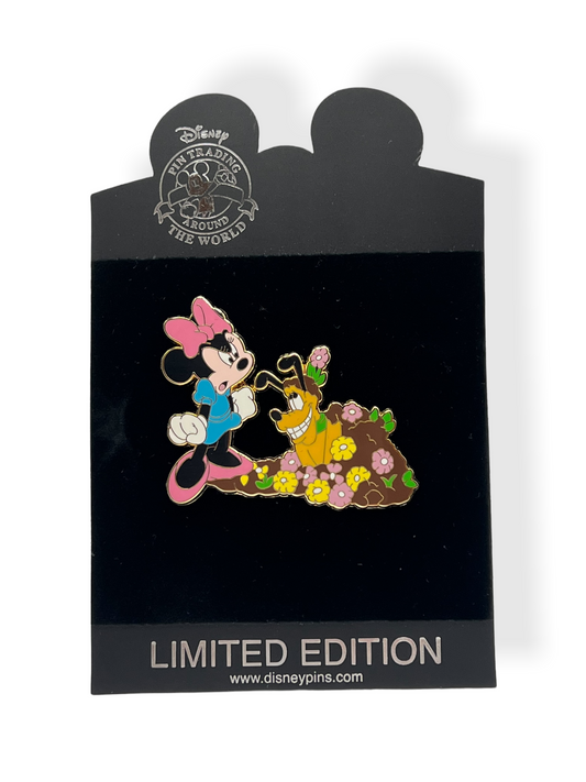 Disney Shopping A Day With Pluto Minnie Flowerbed Pin