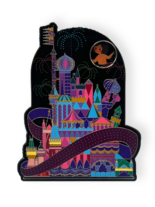 Ashley Taylor It's A Small World Jumbo Spinner Pin