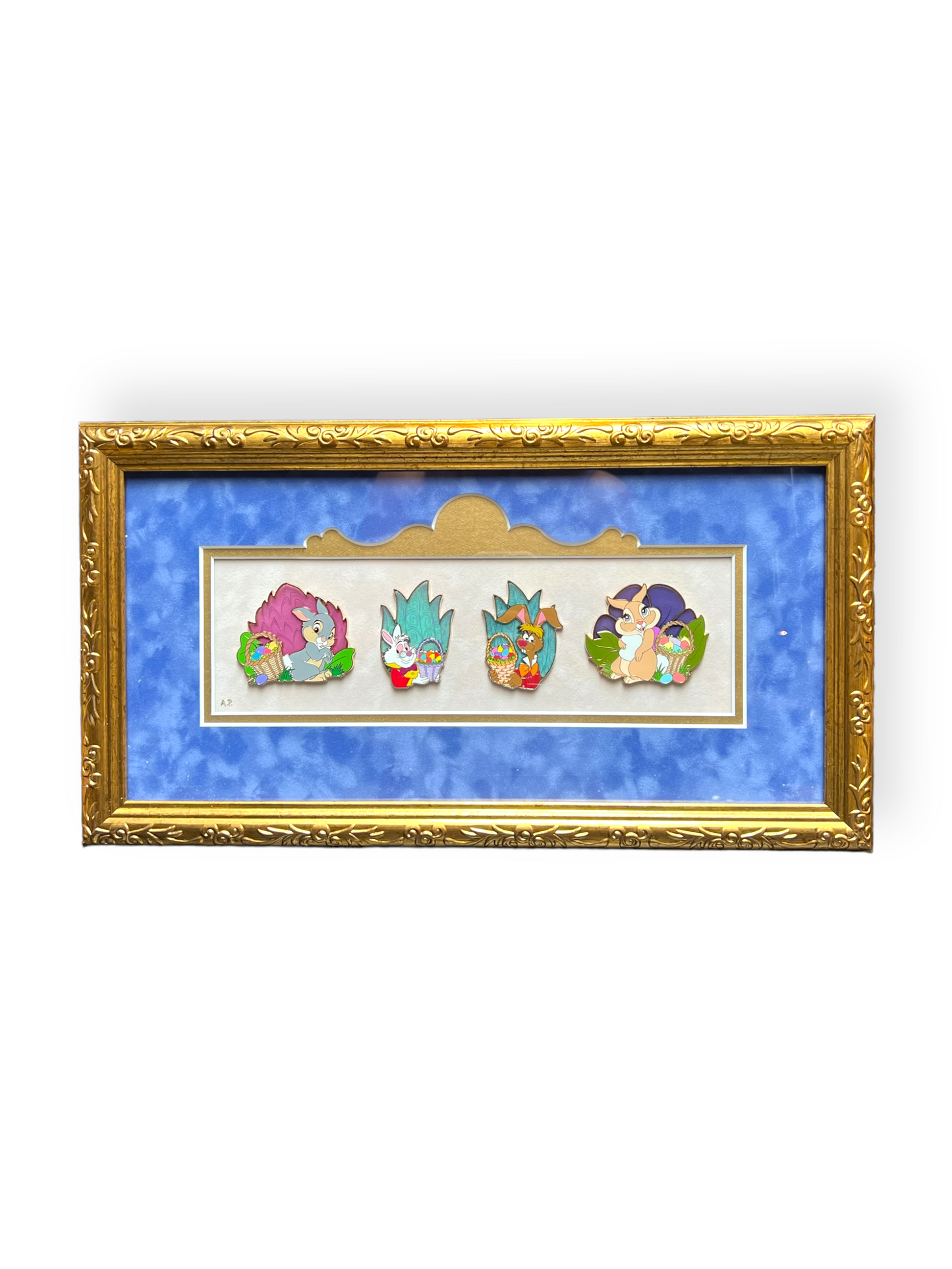 Artist Proof Easter Disney Rabbits Pin Frame Set