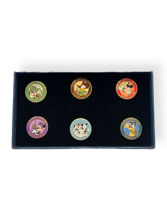 Euro Disney Opening Day 6 Pin Set