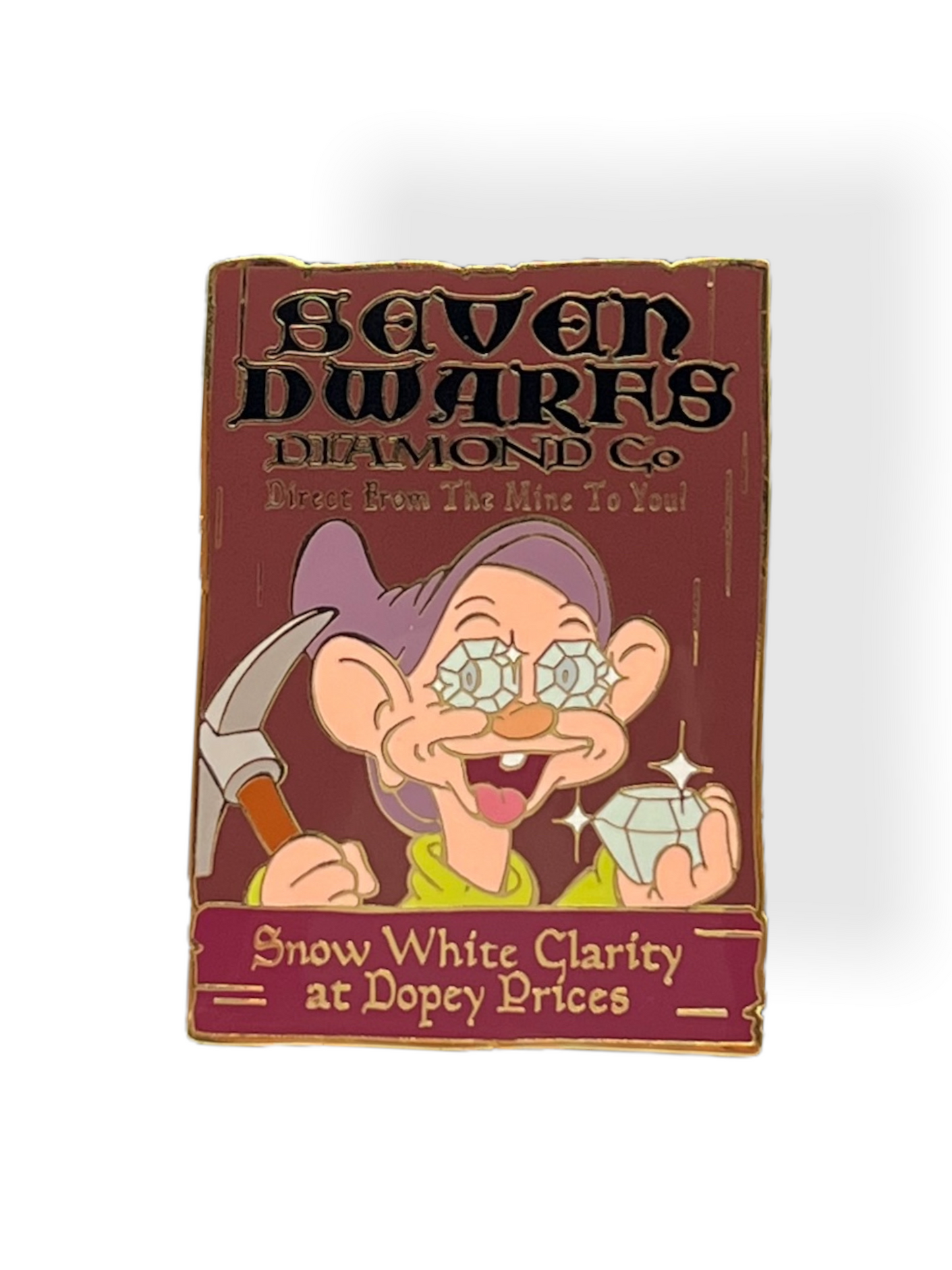 Disney Auctions Business Ads Seven Dwarfs Diamond Co. Pin