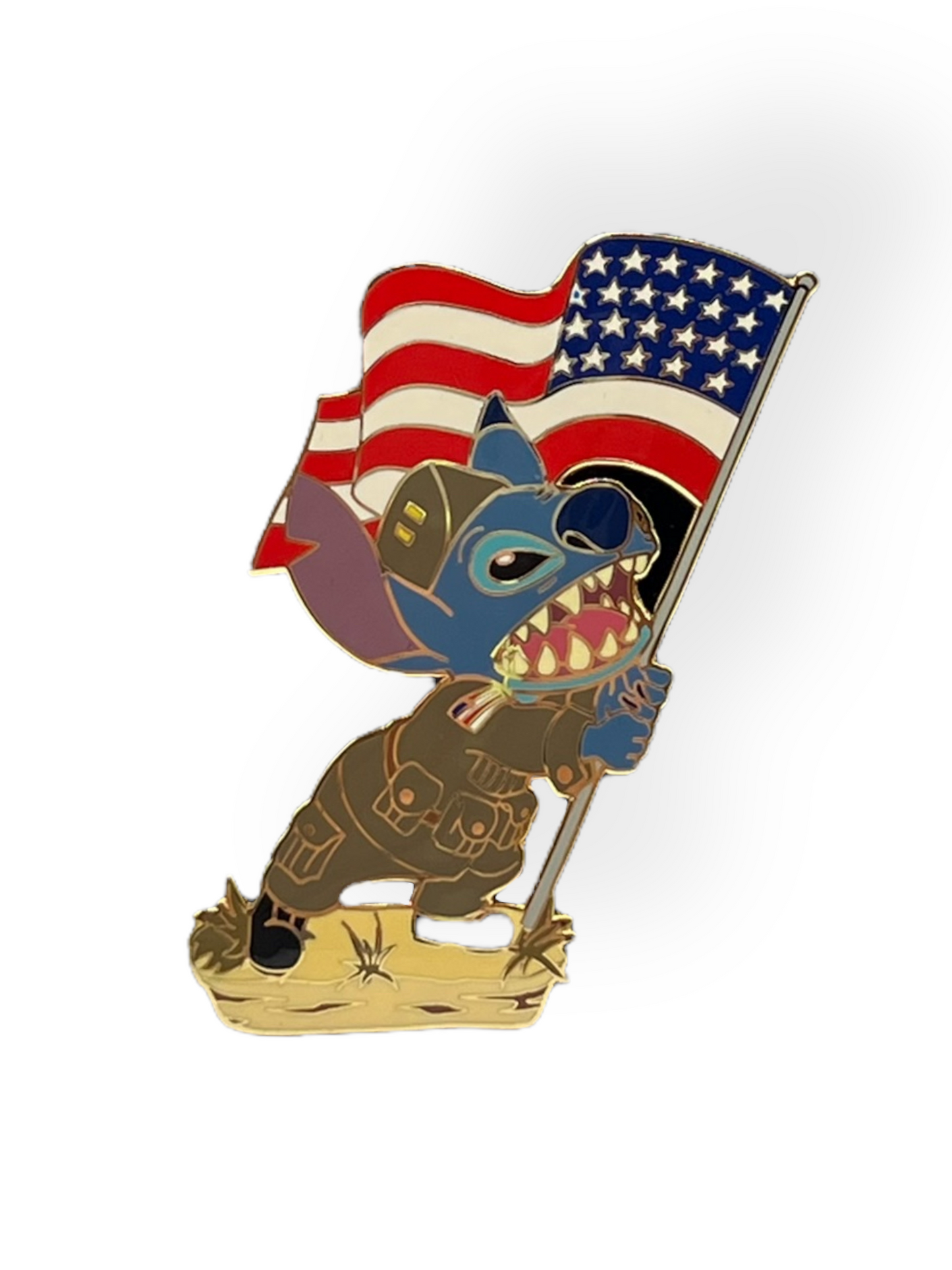 Disney Auctions Stitch Memorial Day Jumbo Pin